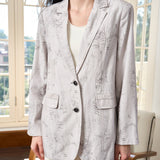 Famecoco Signature Printed Lyocell Blazer