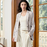 Famecoco Signature Printed Lyocell Blazer