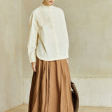 Famecoco Embroidered-Rope Cotton Shirt