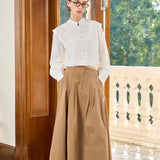 Famecoco Structured Stand-Collar shirt