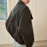 Famecoco Cropped Trench Jacket