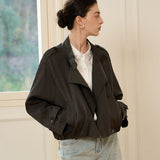 Famecoco Cropped Trench Jacket