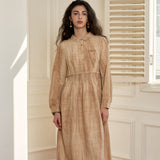 Famecoco Linen Blend Shirt Dress