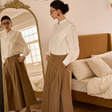 Famecoco Structured Stand-Collar shirt