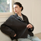 Famecoco Cropped Trench Jacket